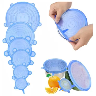 Magic Silicone Stretch Lids 6 Pcs/Set